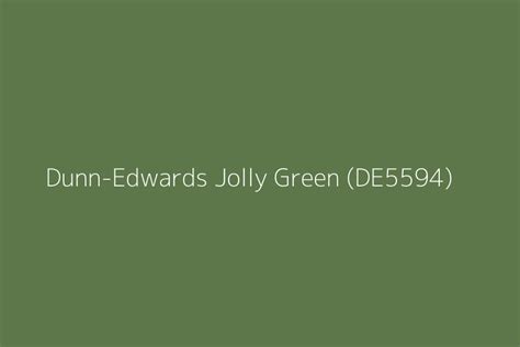 Dunn Edwards Jolly Green De5594 Color Hex Code