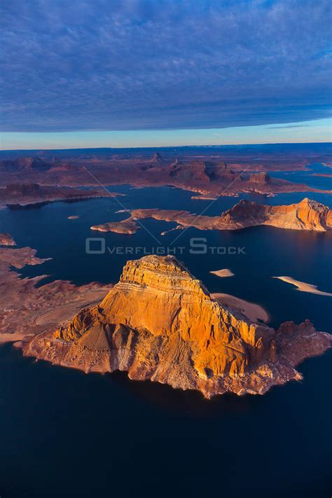 Overflightstock™ Aerial View Of Lake Powell Reservoir Page Arizona