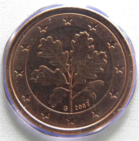 Deutschland 1 Cent Münze 2002 G Euro Muenzentv Der Online