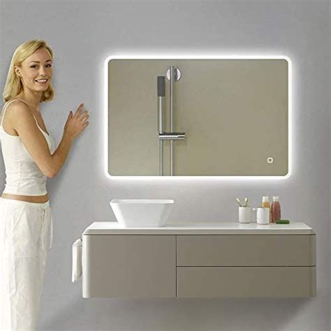 Sbagno 500 X 700 Mm Led Illuminated Bathroom Bluetooth Mirror Ip44 Rated Rectangular Backlit