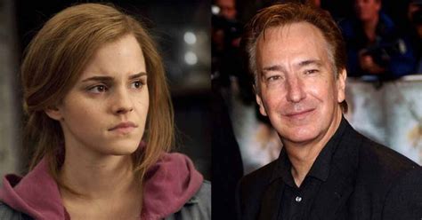When Harry Potters Emma Watson Allegedly Exploited Professor Snape Alan Rickmans Death For