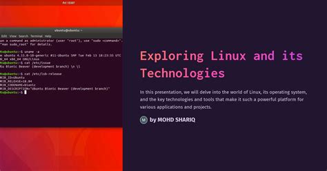 Exploring Linux And Its Technologies