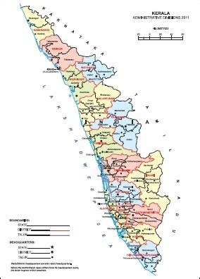Road network kerala.svg 713 ×. Kerala Taluk Map, Kerala District Map, Census 2011 @vList.in