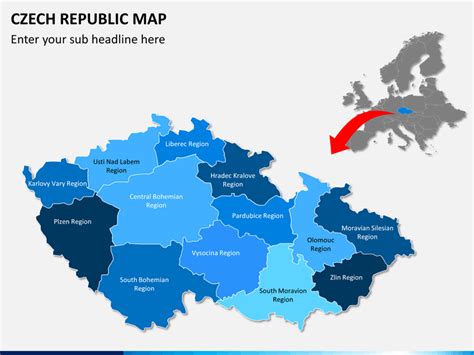 Czech Republic Map Powerpoint Sketchbubble