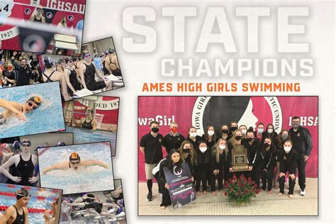 Ames High Girls Swimming Win Their Ninth State Title Ames Athletics And Activities