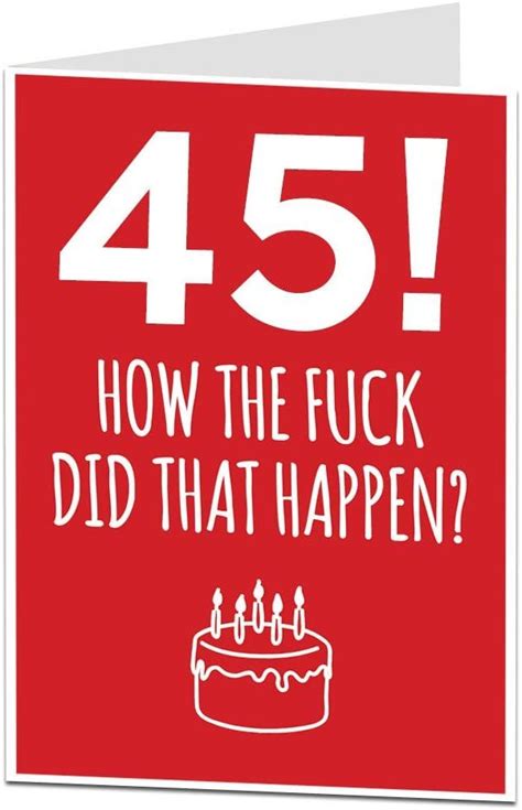 45th birthday card happy 25th birthday birthday cards for him funny birthday cards