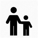 Child Parent Icon Holding Hands Father Boy