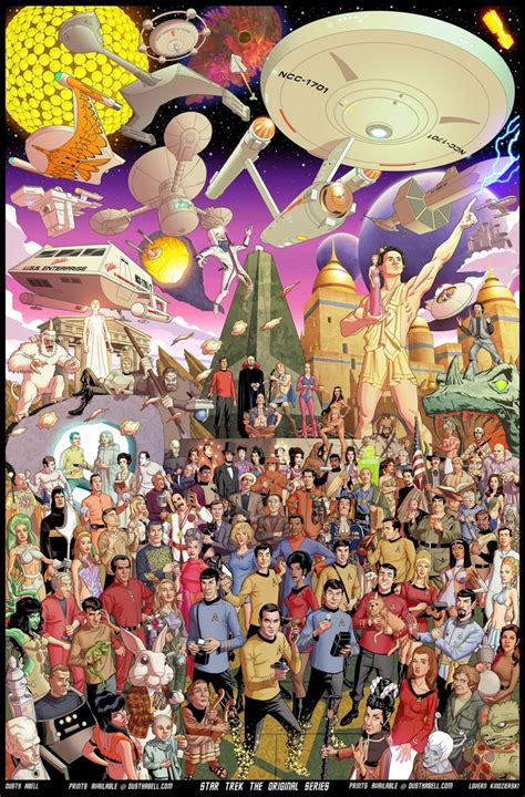 Jimsmash Star Trek 50th Anniversary Poster