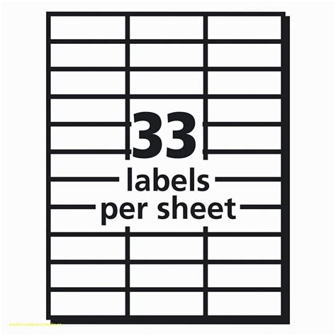 46 Avery 30 Per Sheet Labels