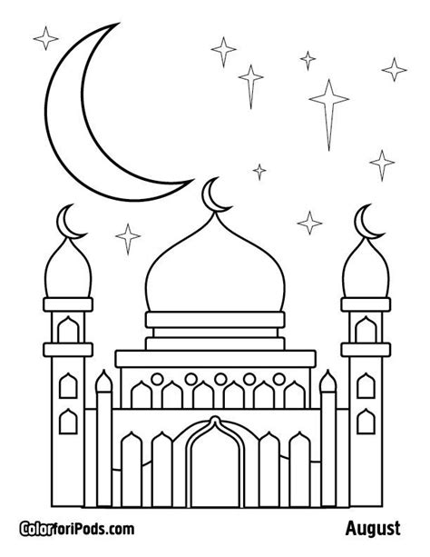 Koleksi 19 Gambar Mewarnai Ramadhan 2020 Kataucap