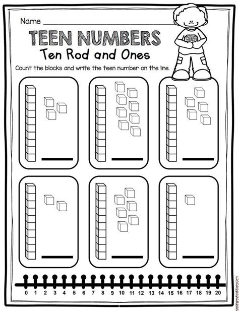 The worksheets are designed to be used with kindergarten students in order to help them build place value. Pin on Math