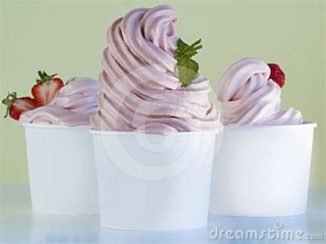 Frozen Soft Serve Yogurt Royalty Free Stock Photo Image