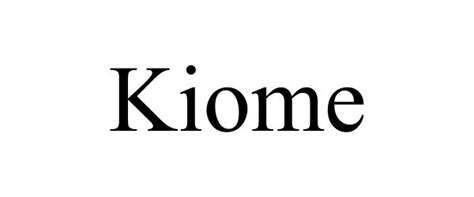 Kiome Shenzhen Yu Rong De Electronic Commerce Co Ltd Trademark