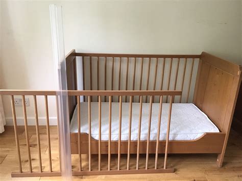 In the bed 3 rails is missing, but if the bed is standing near the wall you willn't worry about it. IKEA Leksvik baby cot crib & toddlers bed with a High ...