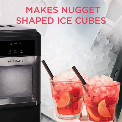 Frigidaire 44 Lbs Crunchy Chewable Nugget Ice Maker Efic235 Stainless