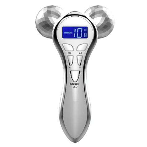 4d Microcurrent Facial Massager Roller Electric Rechargeable Face Lift Beauty Roller Body