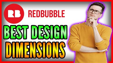 Best Redbubble Design Dimensions In 2021 Youtube