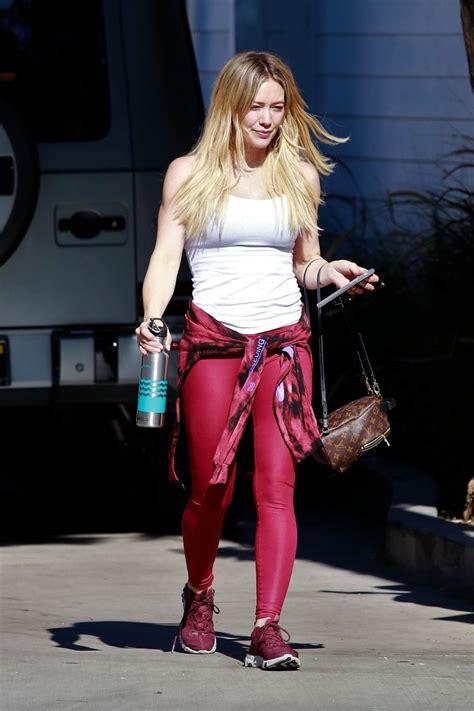 Hilary Duff In Spandex Los Angeles Celebmafia