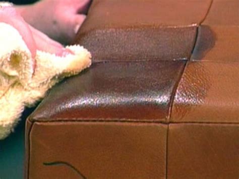 In a circular motion, scrub the area using a soft cloth. Tips for Cleaning Leather Upholstery | DIY