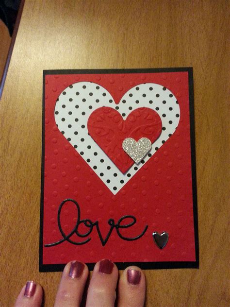 Valentines Day Card I Made Valentine Cards Handmade Valentines Day