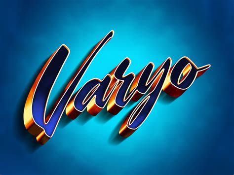 Varyo Text Effect Photoshop Template By Sahin Düzgün On Dribbble