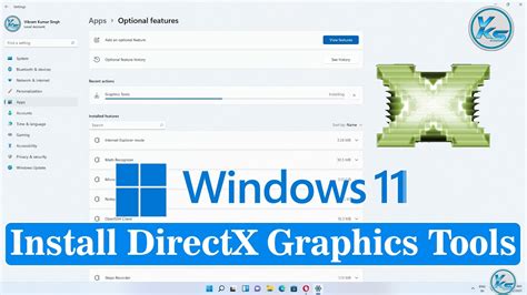 How To Install Directx Graphics Tools In Windows 11 Youtube