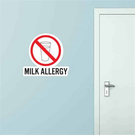 Milk Allergy Wall Graphic Sticker Genius