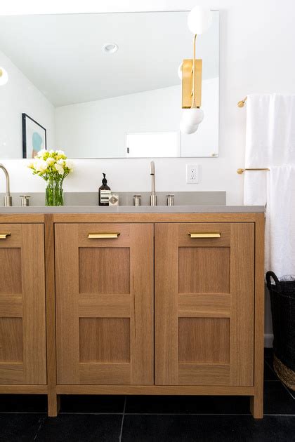 Seans Woodworking Bathroom Vanities Modern Rift White Oak Bathroom