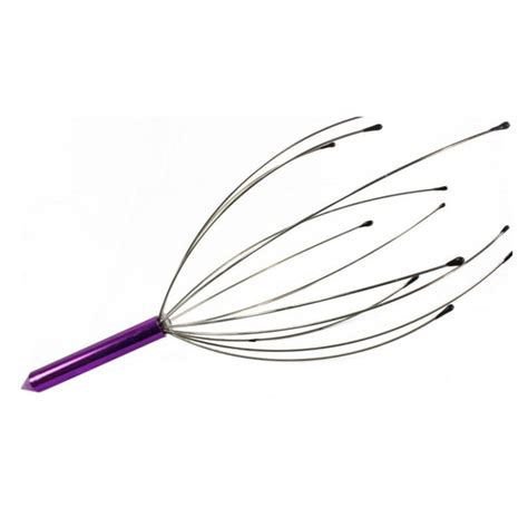 Handheld Manual Massager Wire Scalp Head Massager Purple