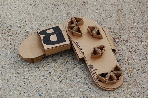 Daily Design Journal Paper Cardboard Sandals