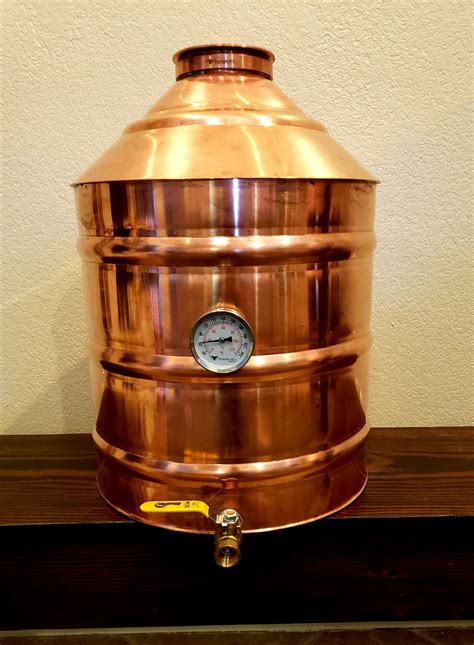 20 Gallon (76 Liter) Copper Moonshine Still Pot with 4