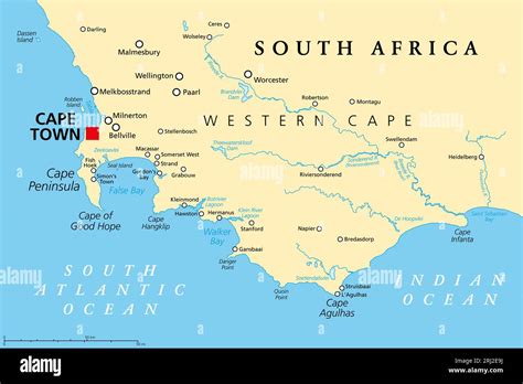 Cape Of Good Hope A Region In South Africa Political Map From Cape