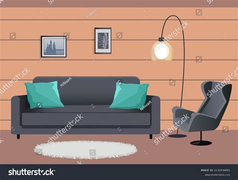 Modern Living Room Interior Design Cozy Room Royalty Free Stock