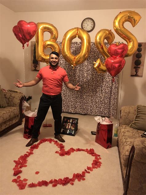 Romantic gift for boyfriend on his birthday. When you surprise your boyfriend for his birthday ️ # ...