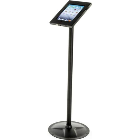 Ipad And Tablet Floor Stand Locking 360 Degree Rotating Enclosure