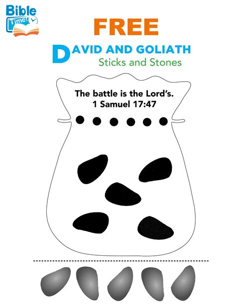 Free Printable David And Goliath Crafts