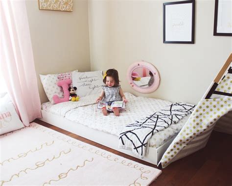Johannas Updated Montessori Floor Bedtoddler Room Oh Happy Play