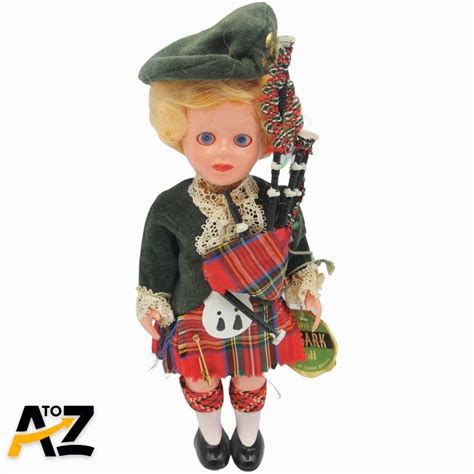 Vintage 6 Rogark Mfg Scottish Doll Made In Great Britain W Tag