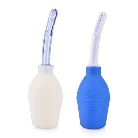 Silicone Enema Shower Nozzle For Healthy Rectal Anal Syringe Douche System Vaginal Cleansing