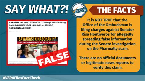 fact check ombudsman not filing charges vs hontiveros