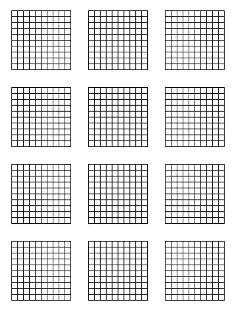 10 Best 10 By 10 Grids Printable