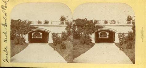 Antique Barnum Stereoview Marble Arch Central Park New York Antique