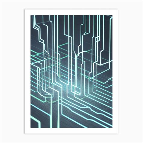 Circuit Board Art Print By Aedias Fy