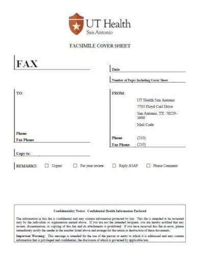 10 Best Medical Fax Cover Sheet Templates Pdf Word Numbers Pages