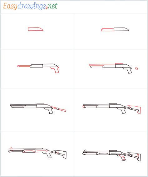 How To Draw A Gun Full Tutorial Feltmagnet