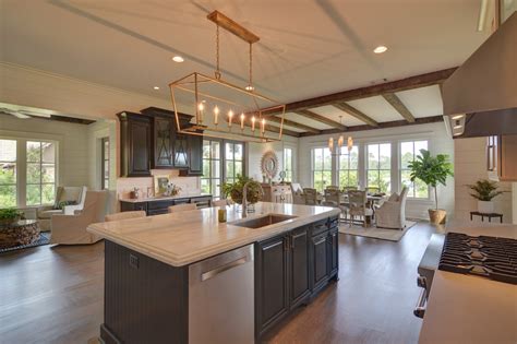 Open Kitchen And Dining With Keeping Room Southern House Plans