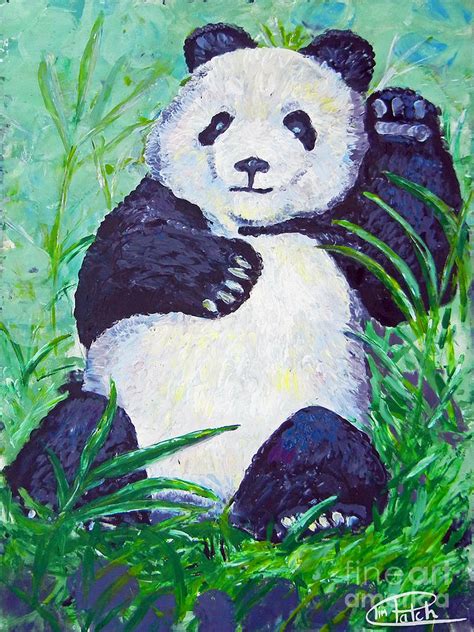 Giant Panda Bear Painting By Tim Patch Fine Art America