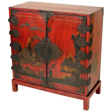 Antique Chinoiserie Two Door Cabinet At 1stdibs
