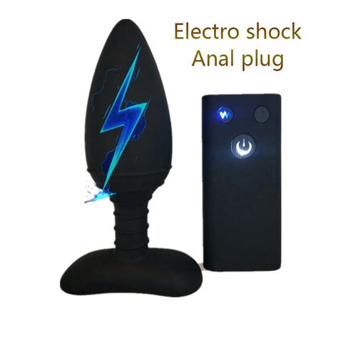 Remote Control Vibrator Electric Shock Anal Plug Male Prostate Massage Anal Dilator Vibrating