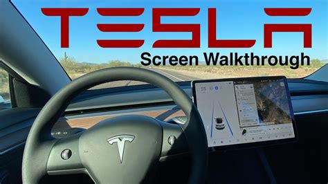 Tesla Screen Walkthrough Tesla Model 3model Y Youtube